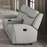 JACOBUS MANUAL RECLINER LOVESEAT W/ CONSOLE